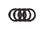 BLACK SKINNY SCRUNCHIES